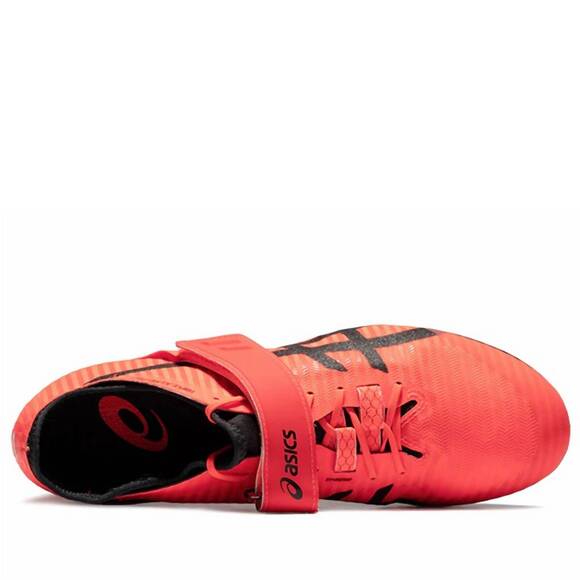 NEW ASICS men\'s triple jump pro 2 shoes in red/black main image 5